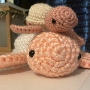 Crocheted Mushroom Amigurumi Plushie